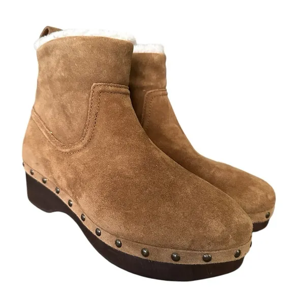 NIB MADEWELL The Marceline Clog Boot in Shearling Toffee Size 5 - Image 4