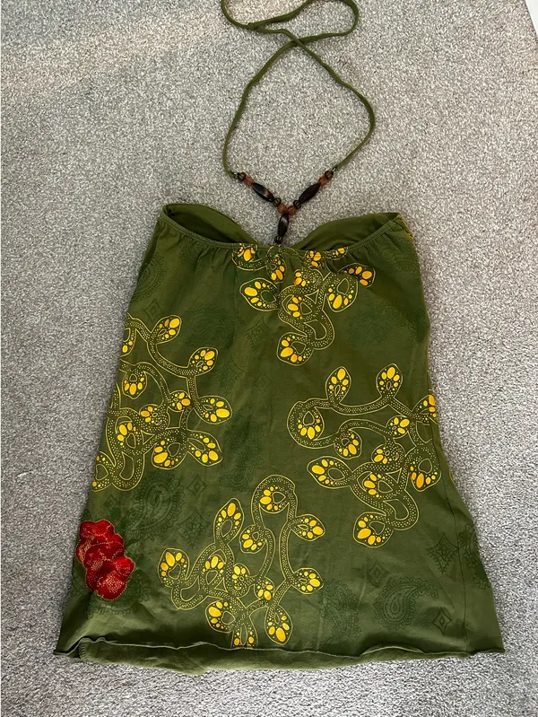 Buffalo David Bitton beaded halter tank top - Image 2