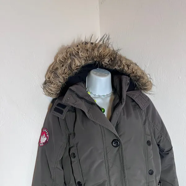 Canada Weathergear Womens Medium Dark Grey Parka Jacket Gray - Image 6