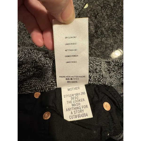 Mother The Looker Anything For‎ a Story Knit Wool Blend Pants Size 28 Tweed - Image 8