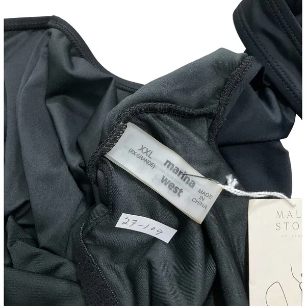 Marina West Women Size XXL Black Swimsuit One Piece Ruffle NWT (27-109) - Image 6
