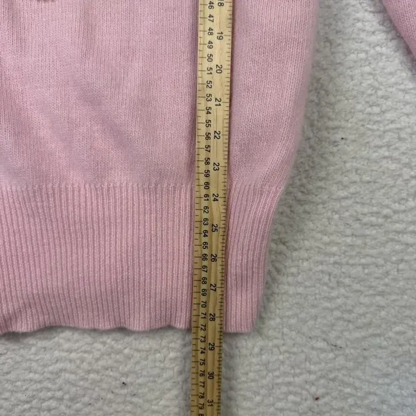 Vintage Simply‎ Tops Sweater Womens Small Pink V Neck Beaded Sequin Angora 80s - Image 8