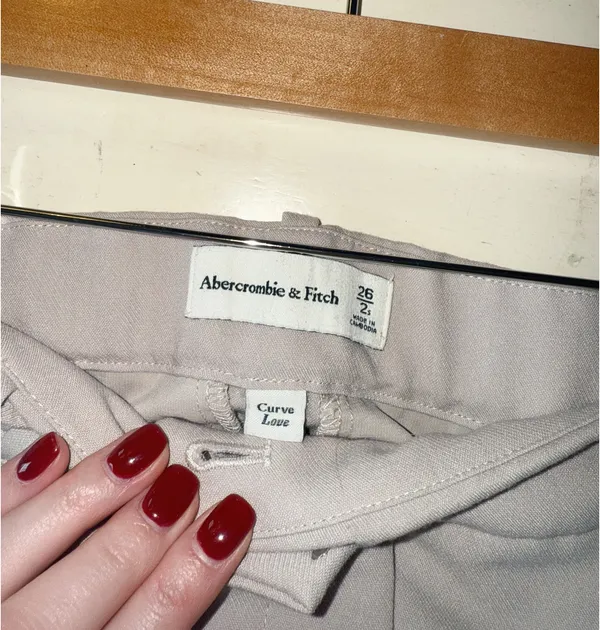 Abercrombie Sloane Curve Love Tailored Wide-Leg Pants - Image 2