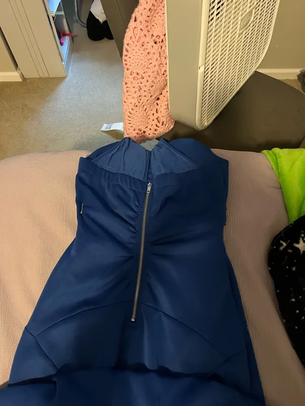 Fancy and rose prom dress size medium Blue - Image 4