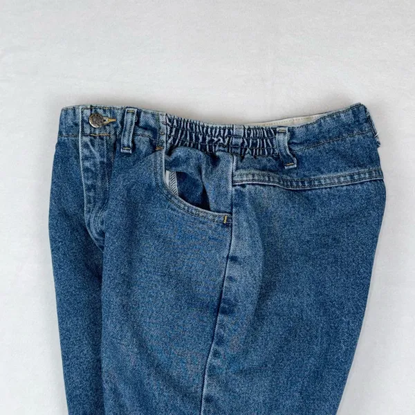 Designed With Your Body In Mind Jeans Women 10P Blue Vintage Style Elastic Waist - Image 8