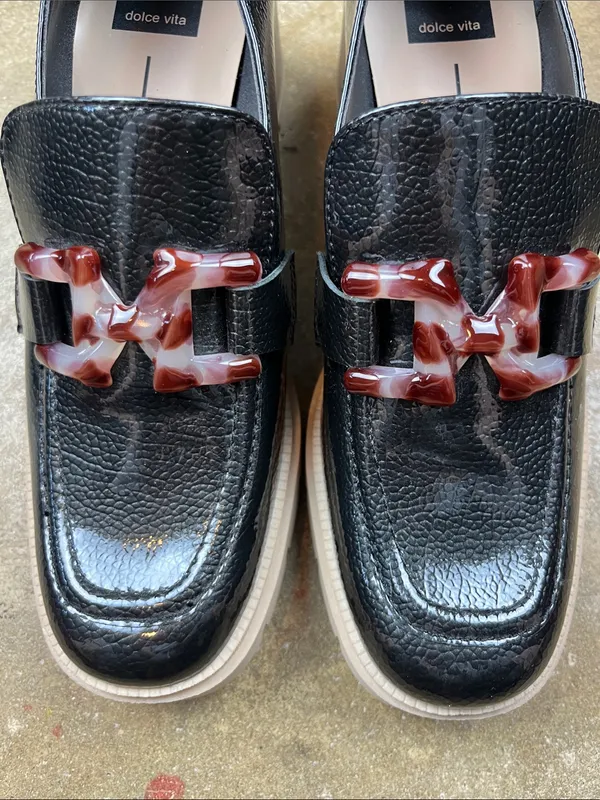 Dolce Vita Patent Leather Harold Loafers in Midnight NWOB Size: 10 - Image 4