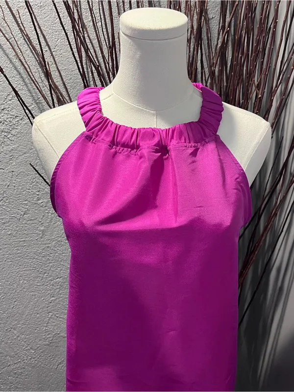 🌺Paper Of London Purple Sleeveless Halter Dress Size 12🌺 - Image 2