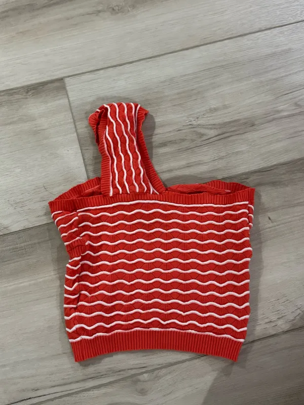 Shein Knit One-Shoulder Crop Top - Image 2