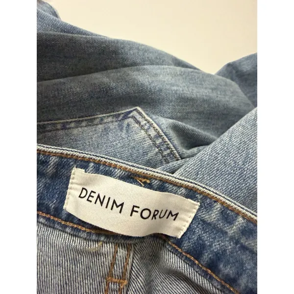 Denim‎ Forum The 90s Naomi Super Hi Stovepipe Size 30 Minimalist 7 YR Blue Taboo - Image 5