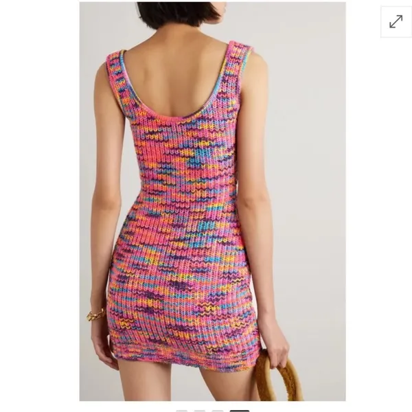 Staud Gardenia Melange‎ Mini Tank Knit Dress NWT - Image 2