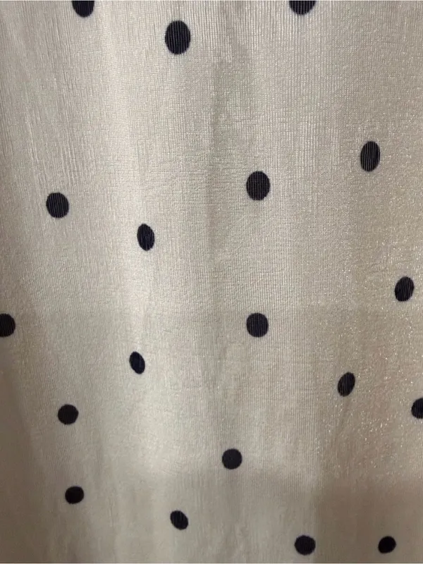 SINSAY Maxi Polka Dot Champagne Skirt With Sleet Size XL - Image 6