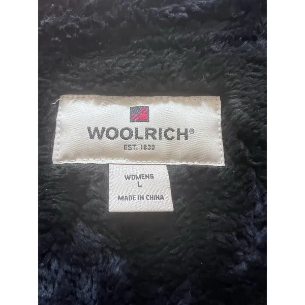 Woolrich Women'S Red Black Buffalo Plaid Collared Full Zip Pockets Vest Sz Xl - Image 5