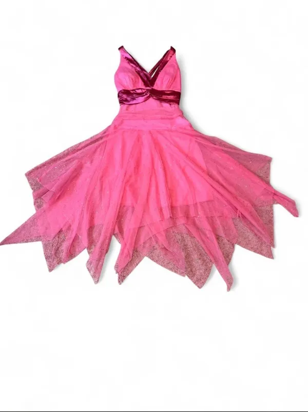 Hot Pink Tulle Coquette Dress | Fairycore Princess Prom Dress XS/S Petite - Image 6