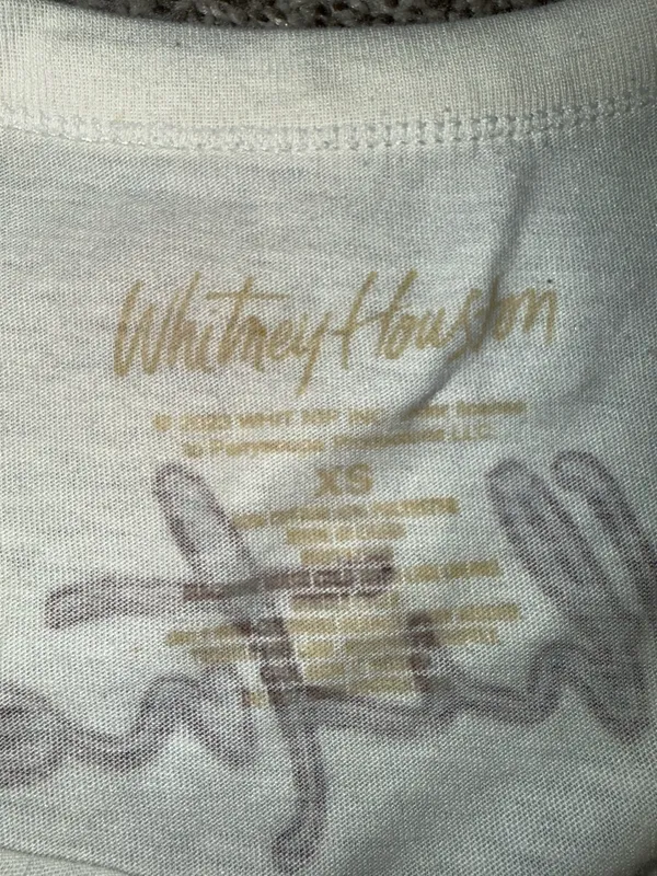 Whitney Houston The Moment Of Truth Tour T-Shirt Size XS White - Image 3