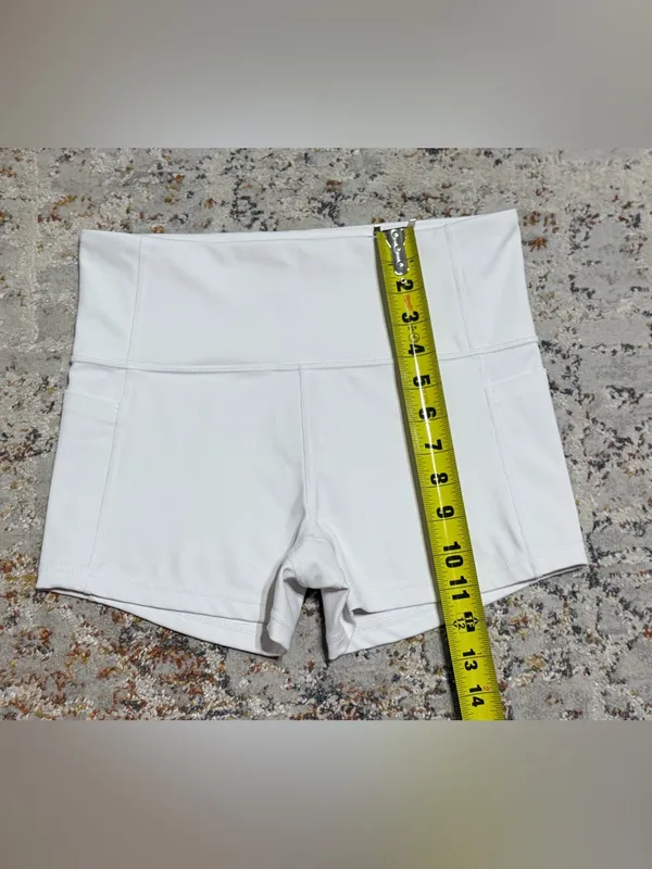 Athleta bike shorts size Small white - Image 5