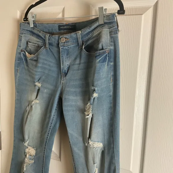 Aeropostale Flex Effects Callie Flare Distressed Jeans - Size 10 - Image 9