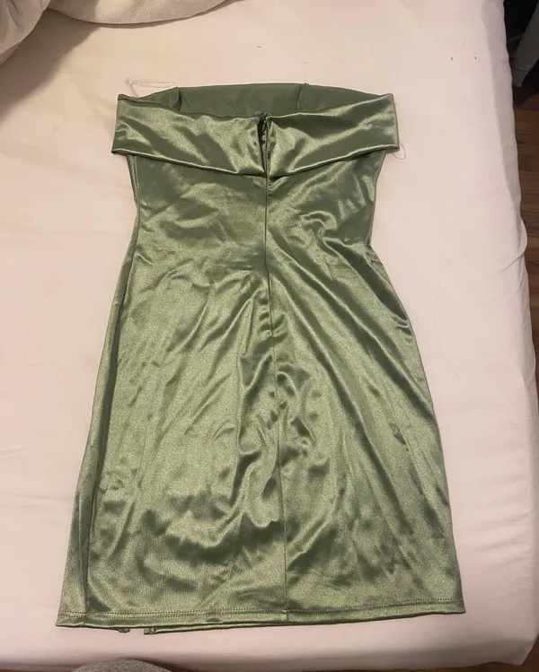 strapless mini dress Green - Image 2
