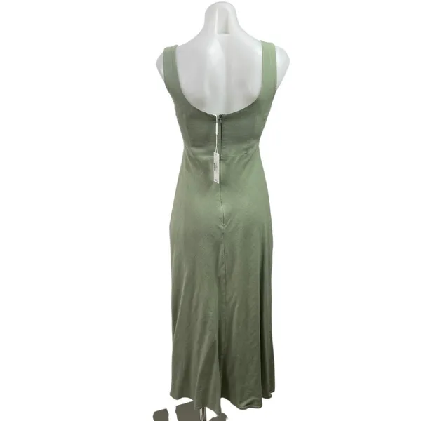 NEW Petal & Pup Apollo Green Sleeveless Twist Cut Out Maxi A-Line Tank Dress XS - Image 3
