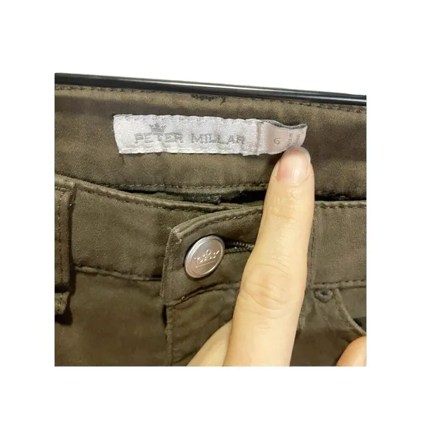 Peter Millar Woman’s Golf Pants Size 6 Brown Performance Skinny Ankle‎ - Image 4