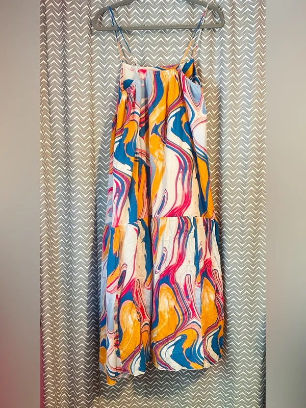 Anthropologie / Peter Som | Marbled Maxi Dress, XS - Image 6