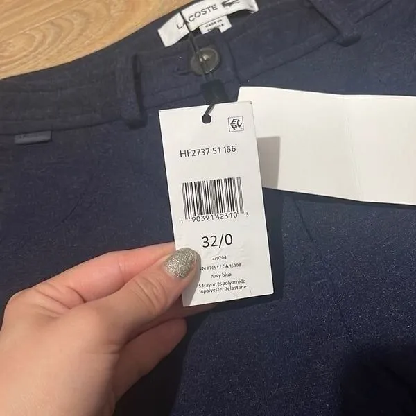 Nwt lacoste women's athletic dress pants‎ size 32 - Image 3