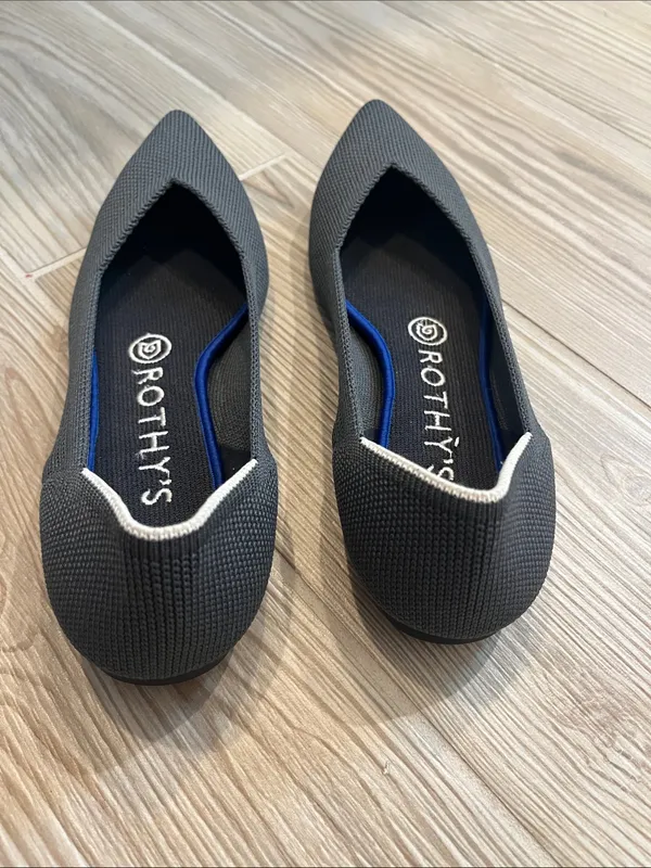 Rothy’s The Point II Pointed Toe Flats (Sz W6) Dark Gray - Image 4