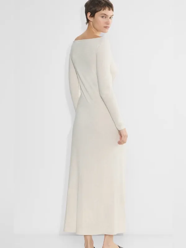 Aritzia The Group by Babaton Luxe Lounge Tulsi Ribbed Maxi Dress M Oatmeal - Image 2