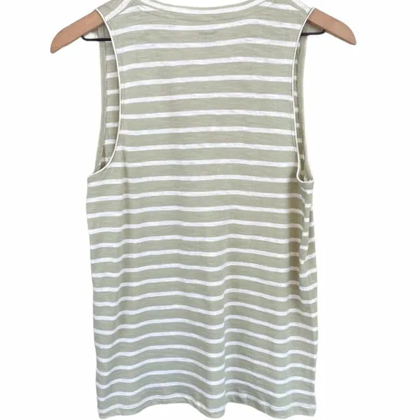 Madewell Whisper V-Neck Cotton Tank Top Shirt Tee M v6x - Image 5