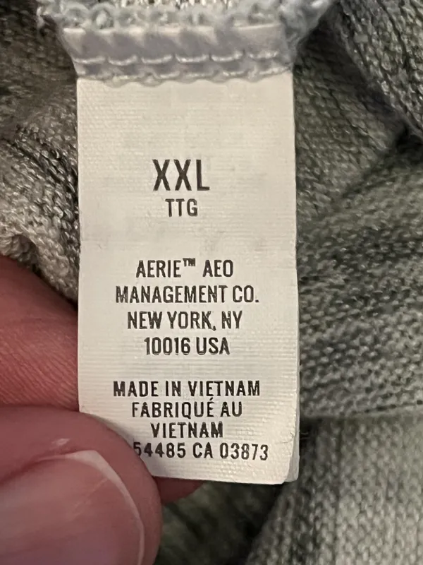 Aerie Sweater Womens XXL Gray Space Dye Knit Raglan Crewneck Pullover Cozy - Image 10