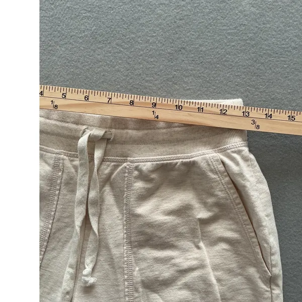 Aerie Joggers S Long Oatmeal Heather Cotton Drawstring High Waist Lounge Pants - Image 7