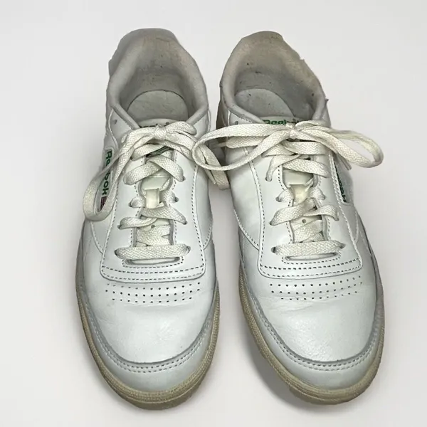 Reebok Classic Club‎ C 85 Vintage Chalk & Green Retro Sneaker Size 9.5 BS8242 - Image 2