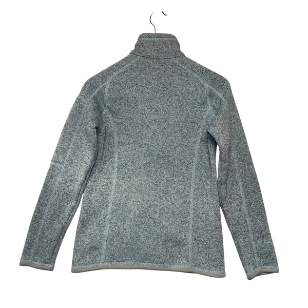 Patagonia Better Sweater 1/4 Zip Pullover‎ Womens Small Blue Heather Fleece - Image 6