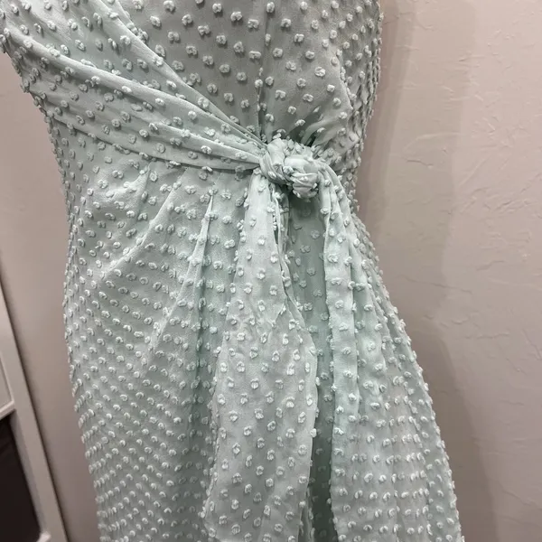 Alice & Olivia‎ 2 Dress Silk Katie Tie Mini Swiss Dot Flo Fulton Bold Beautiful - Image 5