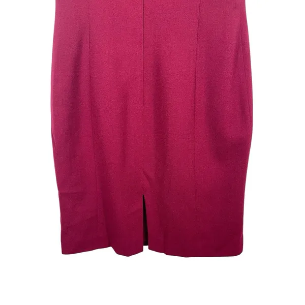 VTG Jones New York Two Piece Mauve Wool Sheath Dress Suit Button Blazer Set 6 - Image 8