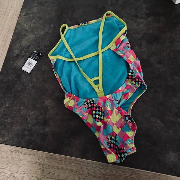Speedo Print Turnz Fixed Back One-Piece - Image 9