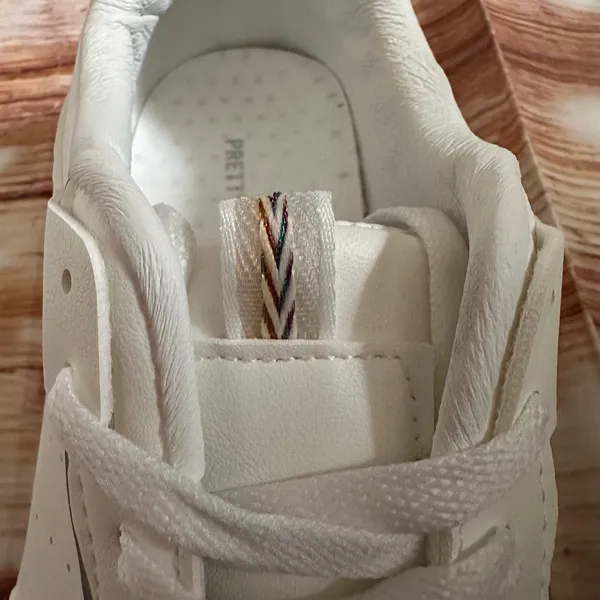 PRETTYLITTLETHING White Contrast Sole Chunky Platform Sneakers NWOT - Image 10