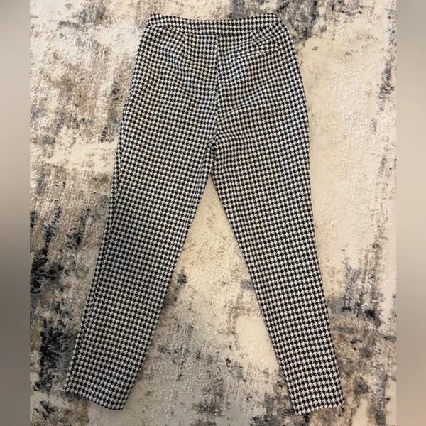 Topshop Houndstooth Skinny Pants - Black & White - Image 5