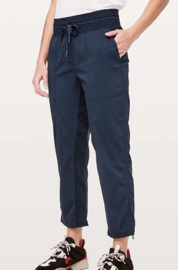 Dance Studio Crop *25” joggers in True Navy - Image 2
