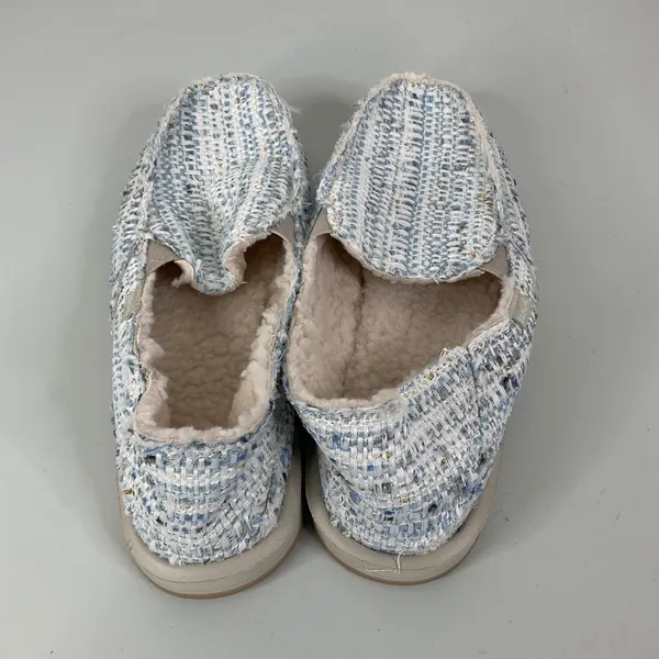 Sanuk Donna Tweed Sherpa Lined Slip On Shoes Size‎ 7 - Image 5
