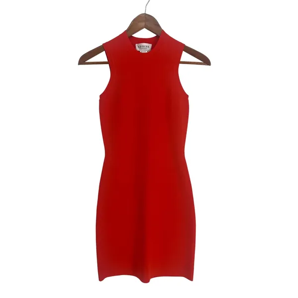 Victoria Beckham VB Body Fitted Red‎ Bodycon Mini Dress Size 0 - Image 2