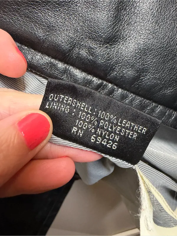Wilsons Leather Women’s Black Leather Zip Jacket XL - Image 10