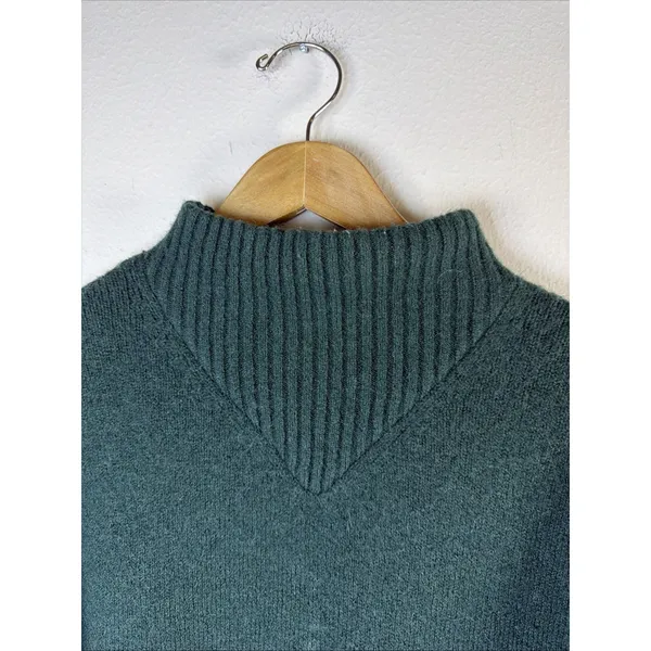 Madewell Women's Dillon Mockneck Sweater Medium Item NC649 green quiet luxury - Image 3