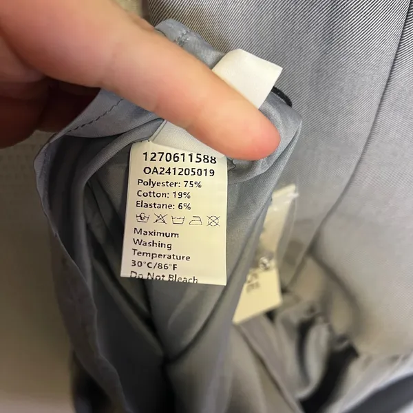 Commense Grey Sleeveless Peplum Mini Dress OA241205019 Medium Business Casual - Image 4