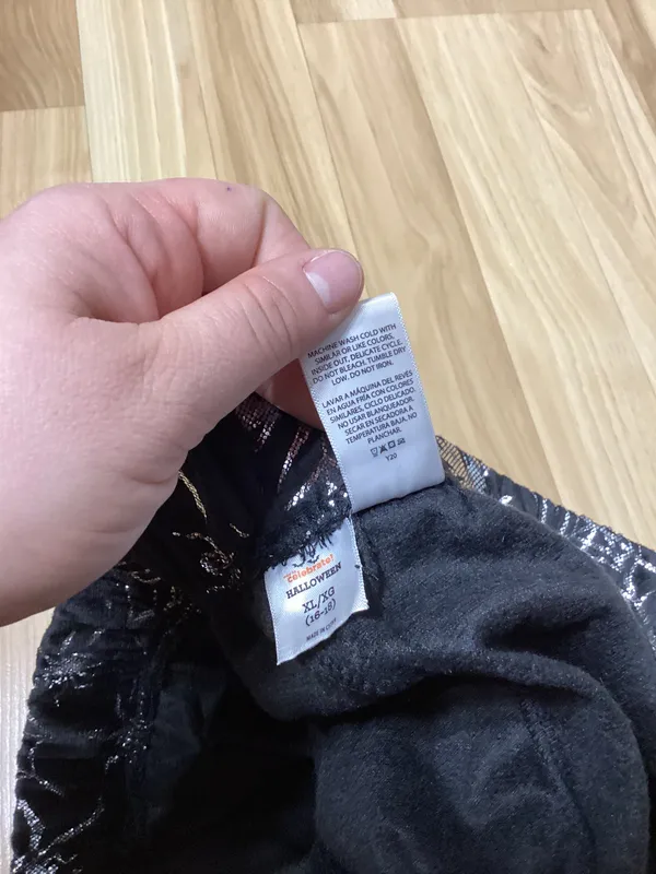 Black and Silver Spider Pajama Pants Size XL - Image 5