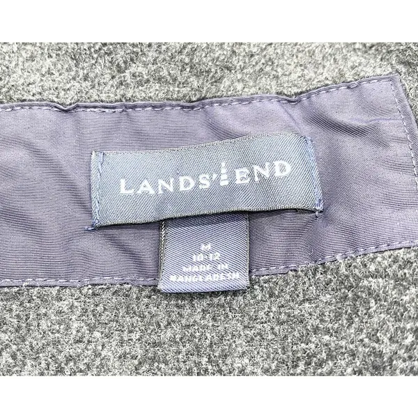 Lands' End Womens M Windbreaker Fleece Lined Jacket Full‎ Zip Hooded Purple - Image 8