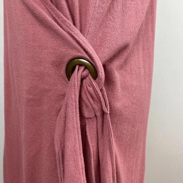 Roxy Wrap Dress‎ 8 Pink Mauve Mini Sleeveless V-Neck Tie Rhythm Luck Lightweight - Image 8