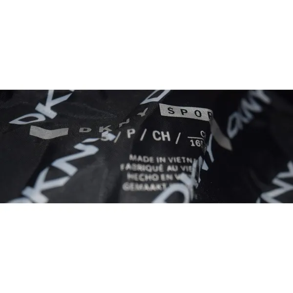 DKNY Sport Black Puffer Jacket Sorona Fill Quilted Stand Collar‎ Women Size S - Image 6