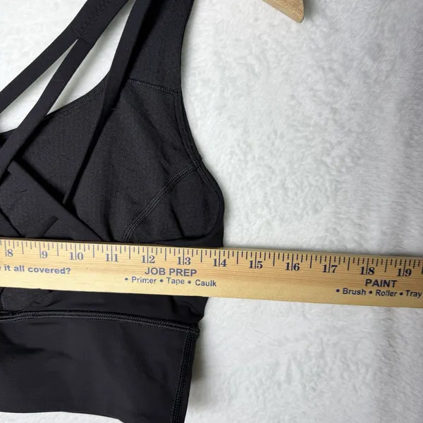 Lululemon Free To Be Serene Bra Long Line Bra Black Women's Size 8 - Image 6
