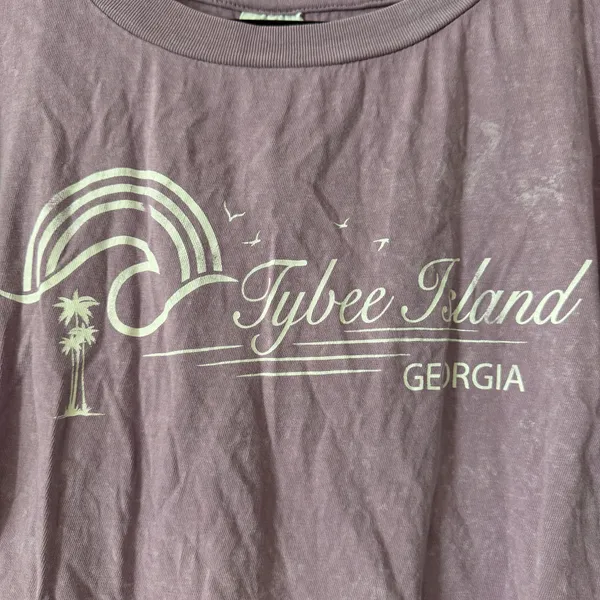 Bloom + Pop | Tybee Island, Georgia Crop Top Purple Size M - Image 2