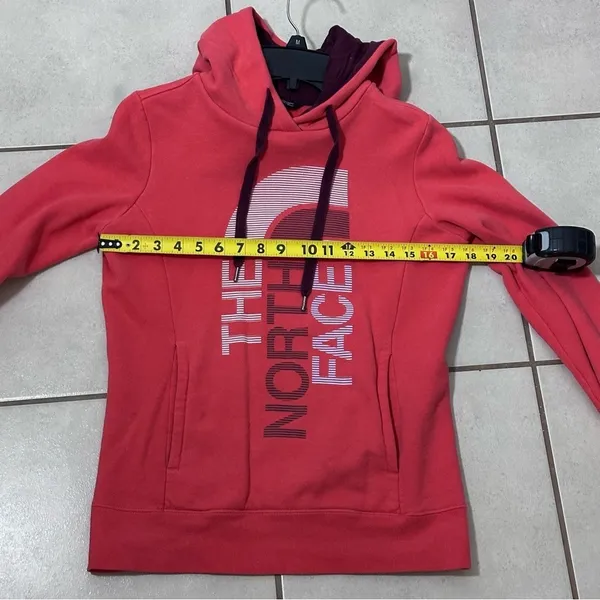 The North Face Women Orange Hoodie Sweater‎ Jacket Pullover Size XS. - Image 7